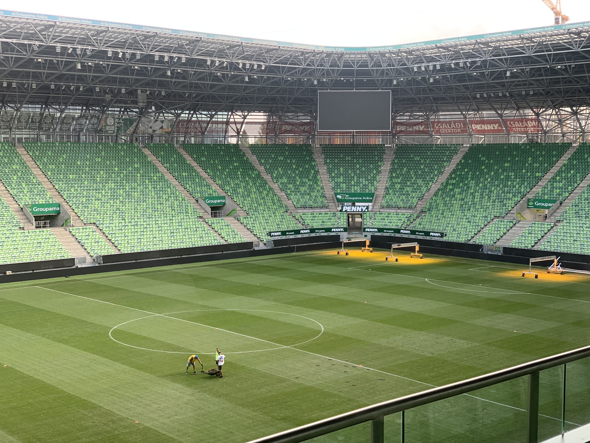 A Groupama Arénában jártunk